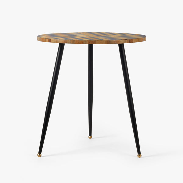 Modern Wooden Coffee Table with Metal Leg