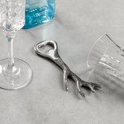 Antler Bottle Opener Metal Bar Tool for Kitchen Counter and Home Bar Accessories