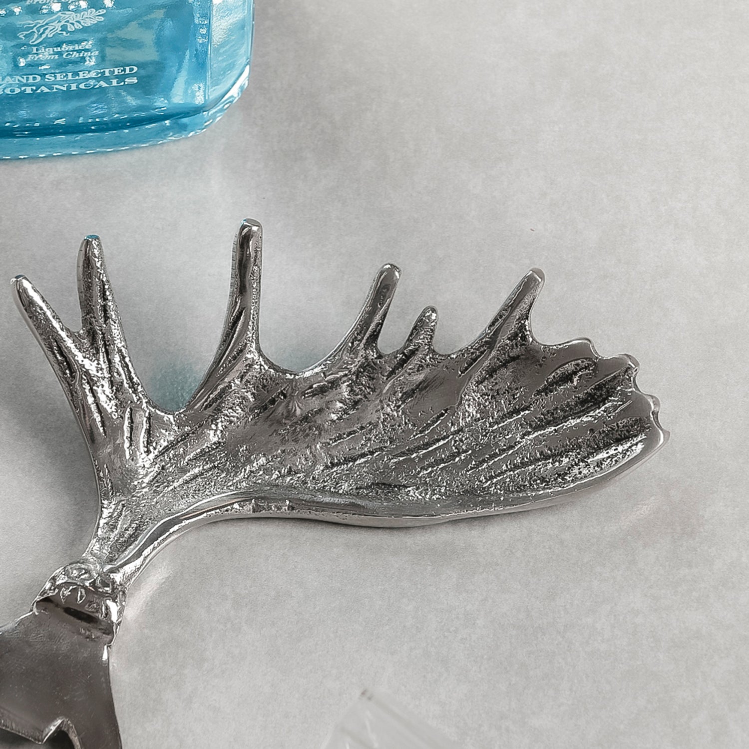 Antler Bottle Opener Metal Bar Accessory for Kitchen, Dining and Home Bar