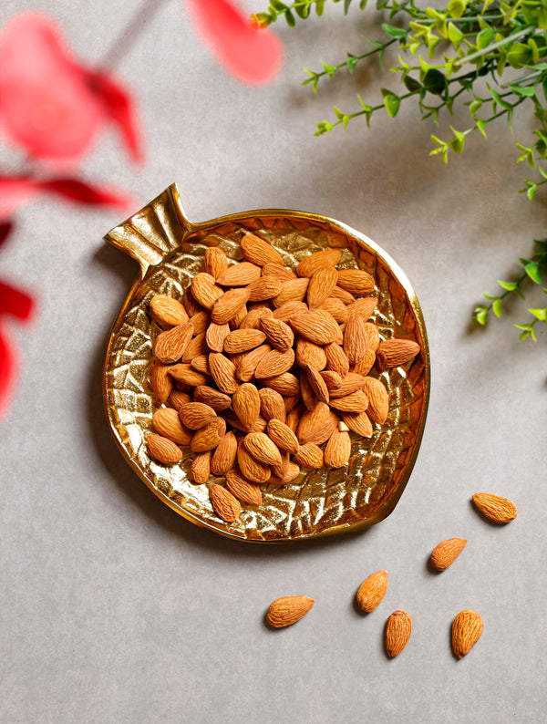 Gold Pomegranate Aluminum Serving Tray