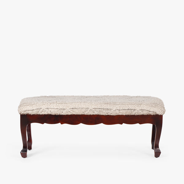 Wooden Bench with Cushioned Top | Luxury Handmade Furniture