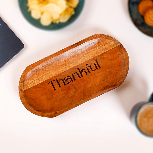 Always Thankful Scripted Tray