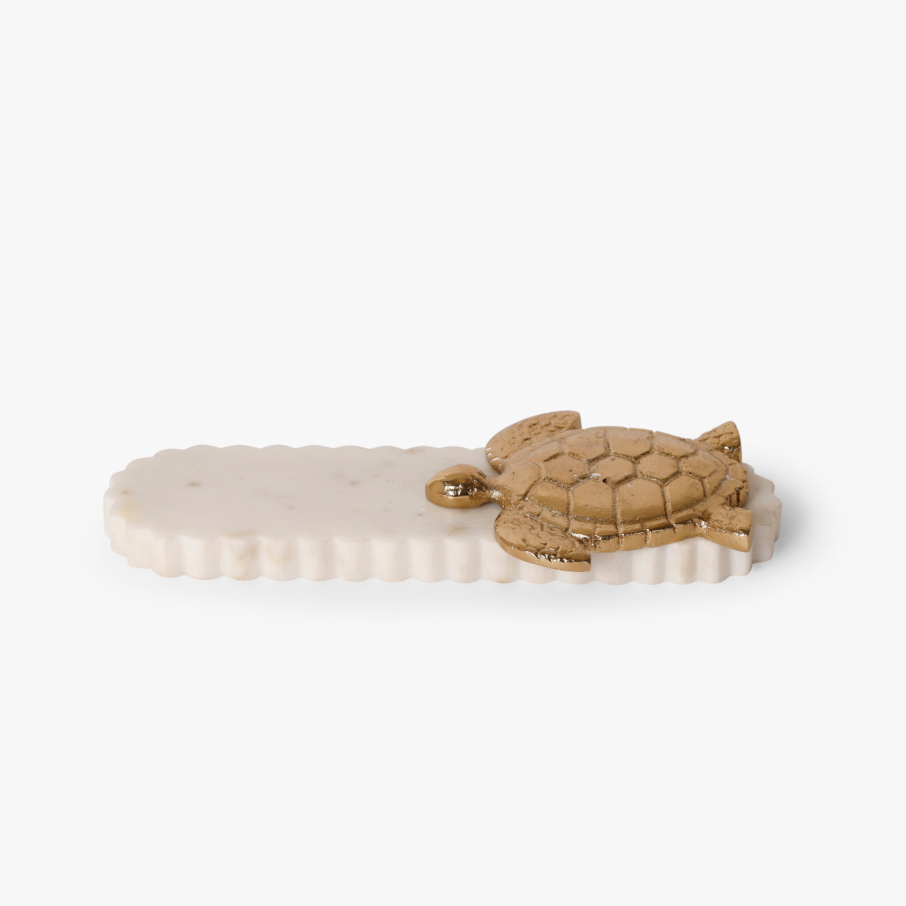 Turtle Charm Marble Incense Stick Holder