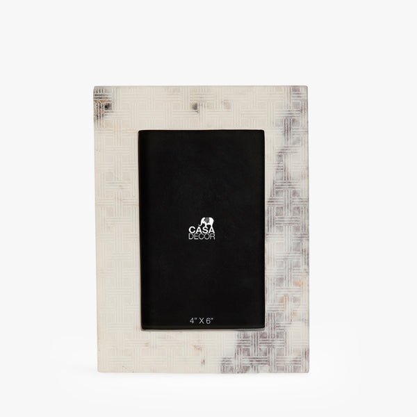 Marble White Monochrome Natural Photo Frame