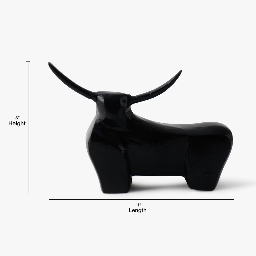 Abstract Bison Sculpture