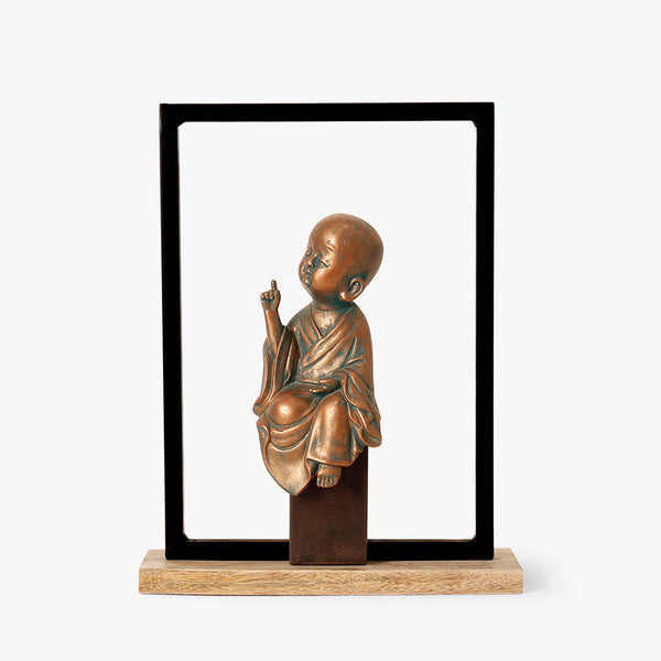 Sacred Solitude: Young Buddha Unity Sculpture