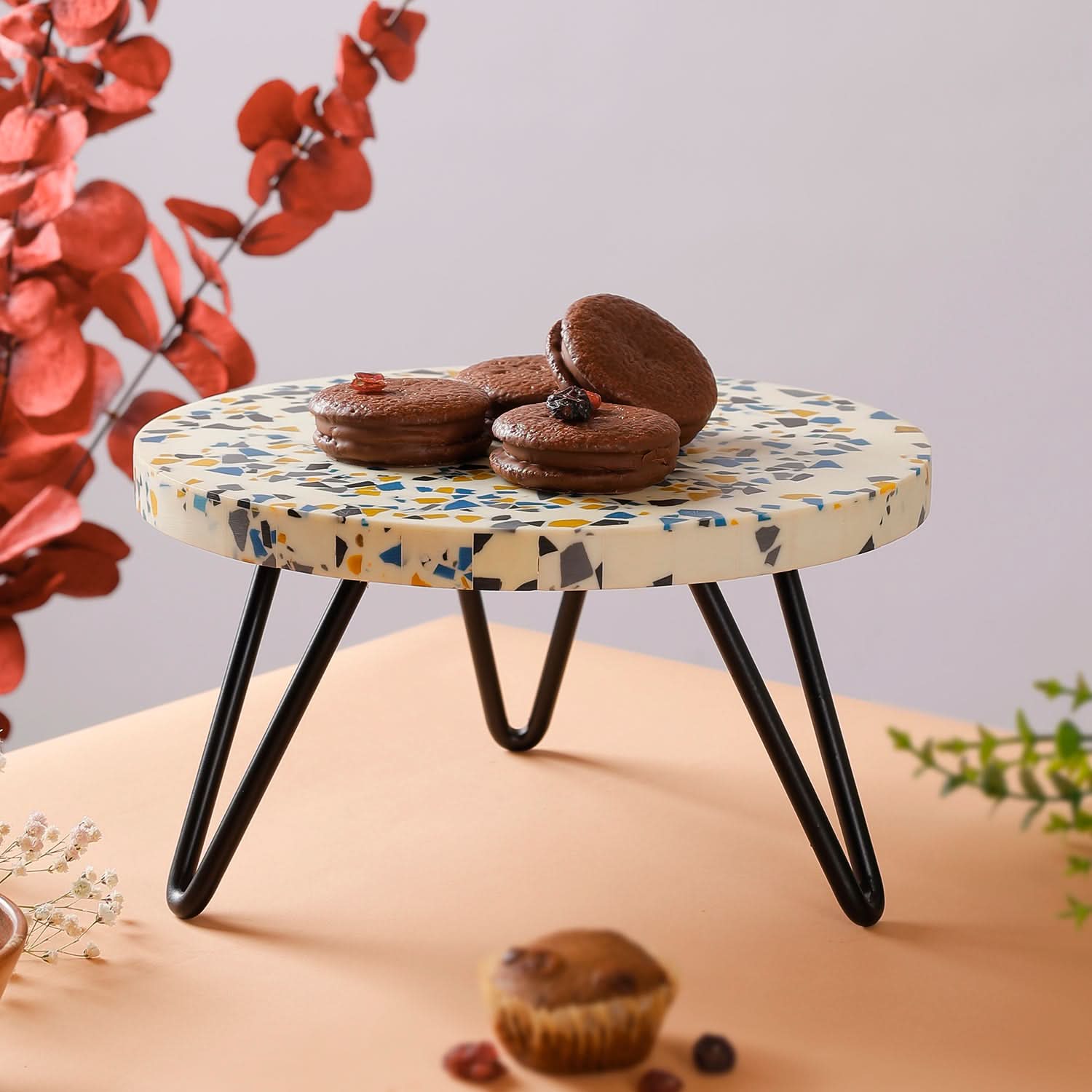 Mosaic Cake Stand - Black