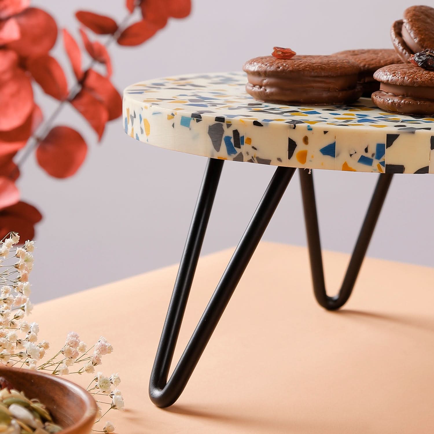 Mosaic Cake Stand - Black