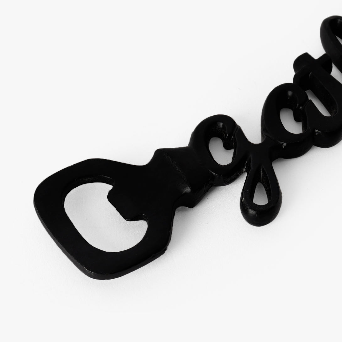 GATHER Script Metal Bottle Opener - Silver