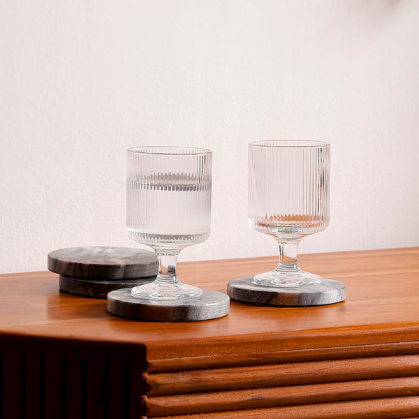 Handmade Grey Marble Coasters