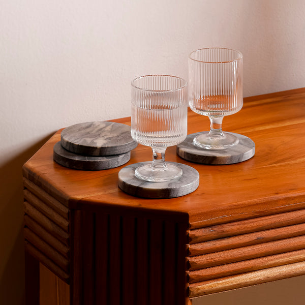 Handmade Grey Marble Coasters