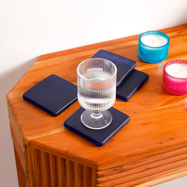 Blueberry Blast Square Coasters