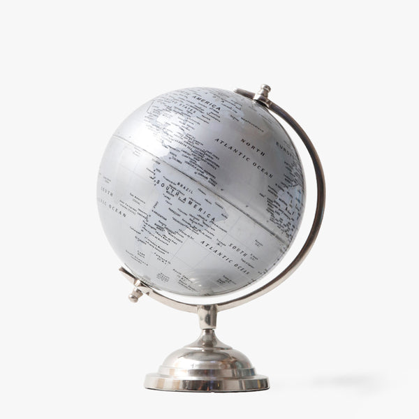 Silver Mystic Metallic Globe