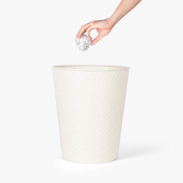 White Metal Dustbin