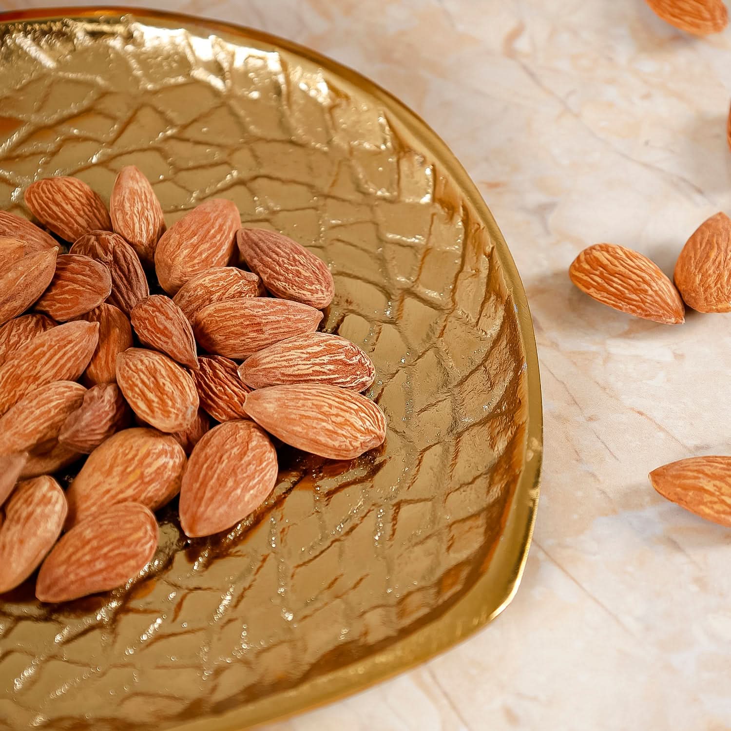 Gold Pomegranate Serving Tray