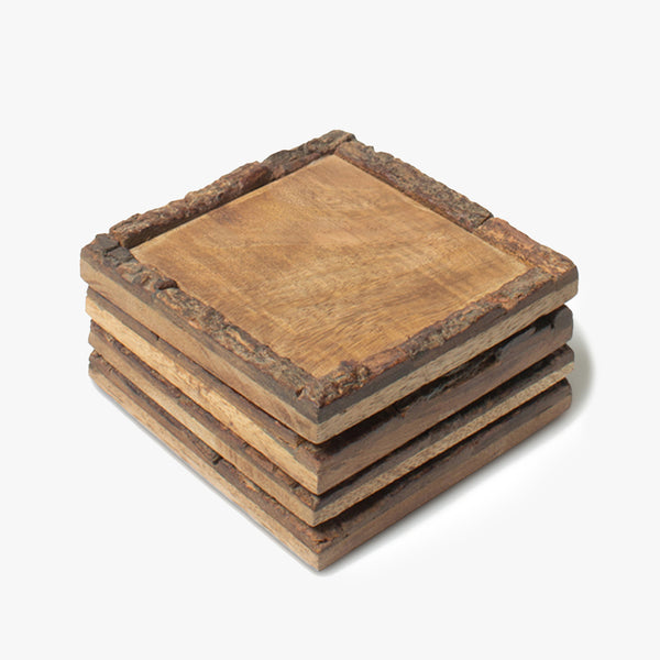 Framed Bark Wooden Coasters
