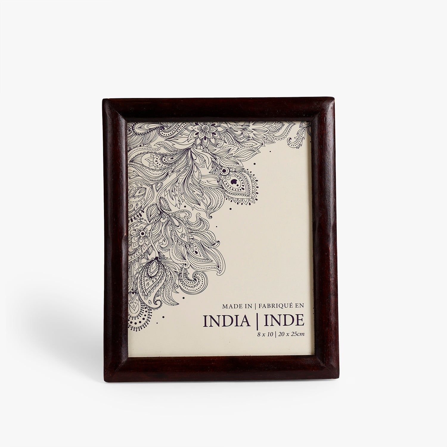 Dark Walnut Wooden Photo Frame for Tabletop Styling, 8x10 Inch Picture Frame for Home Decor & Gifting