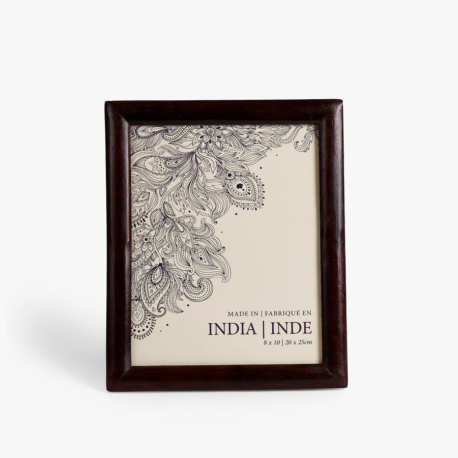Dark Walnut Wooden Photo Frame for Tabletop Styling, 8x10 Inch Picture Frame for Home Decor & Gifting
