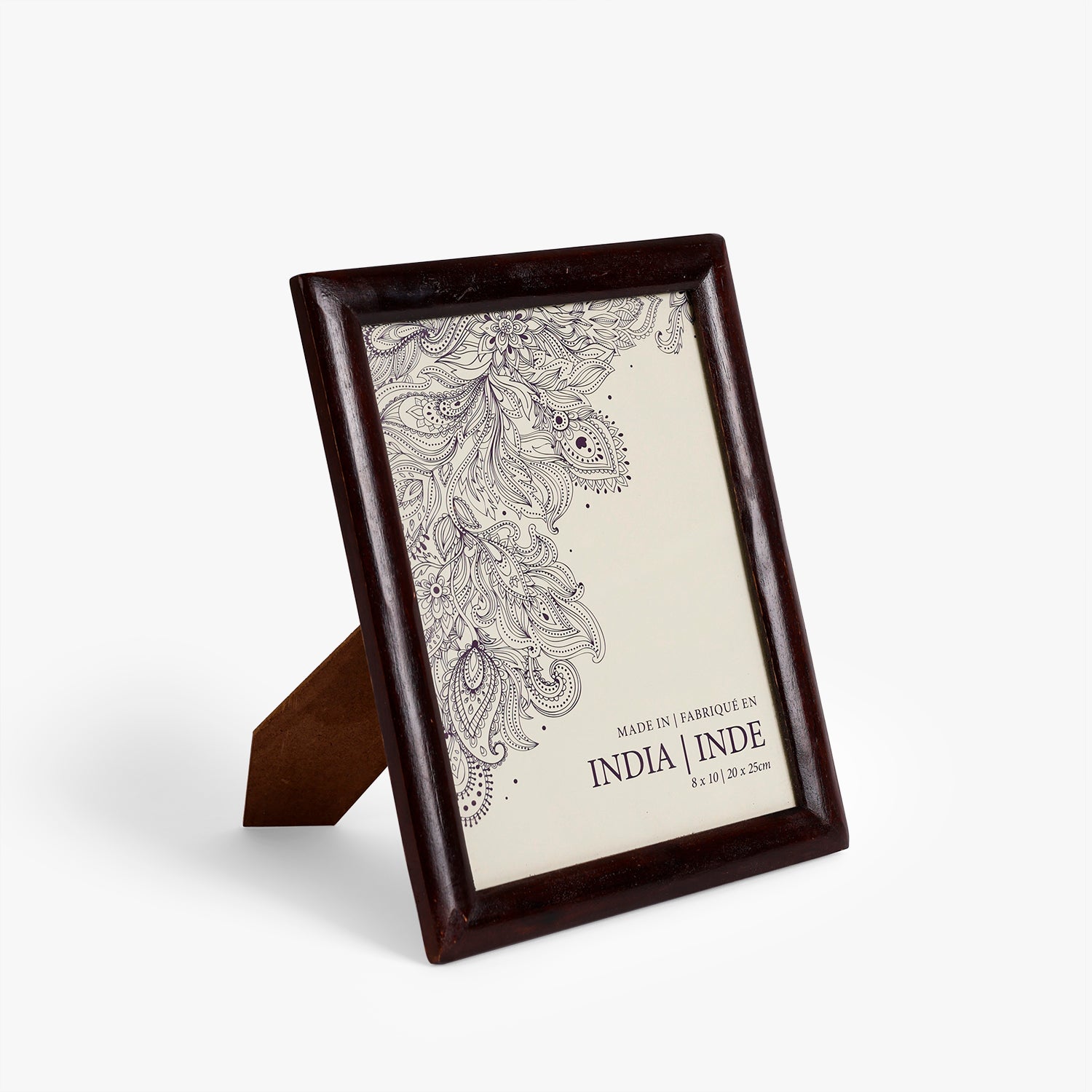 Dark Walnut Wooden Photo Frame for Tabletop Styling, 8x10 Inch Picture Frame for Home Decor & Gifting