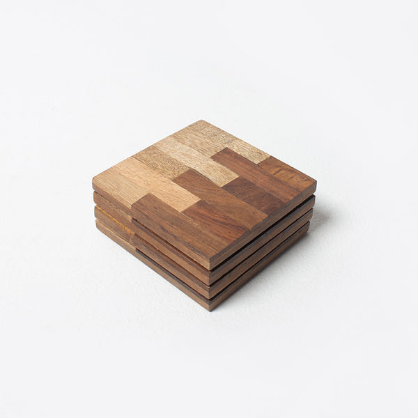 Wooden Brick Coasters
