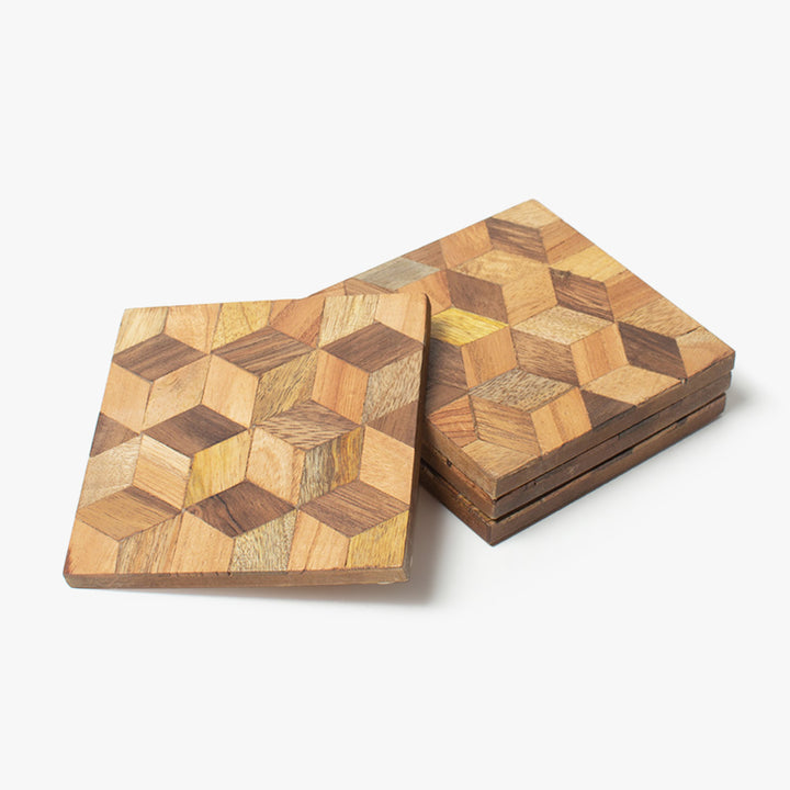 Sylvan Stringed Rhombus Coasters