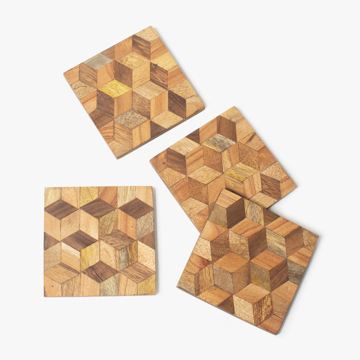 Sylvan Stringed Rhombus Coasters