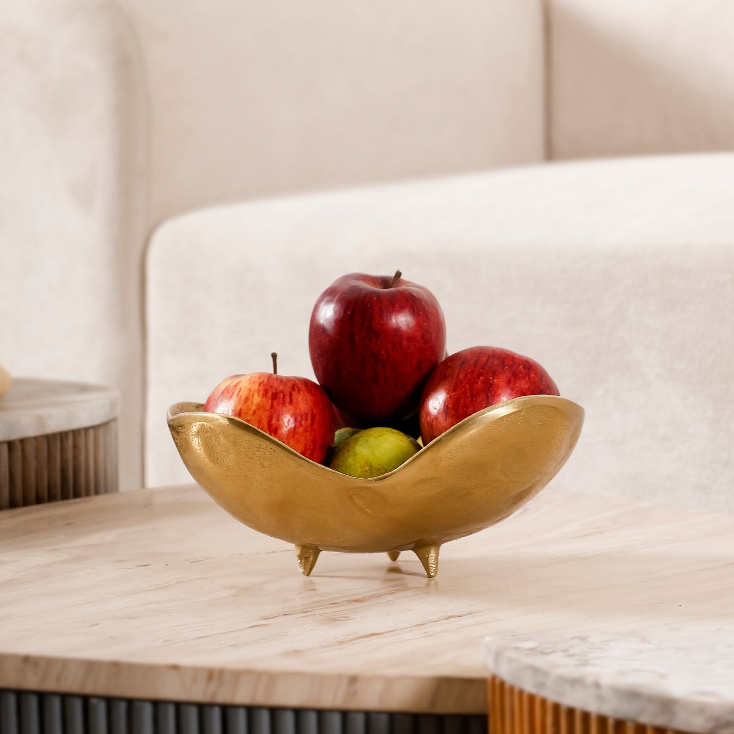 Golden Ambrosia Textured Bowl