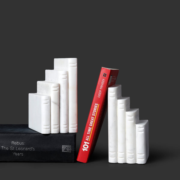 White Stairway Bookends