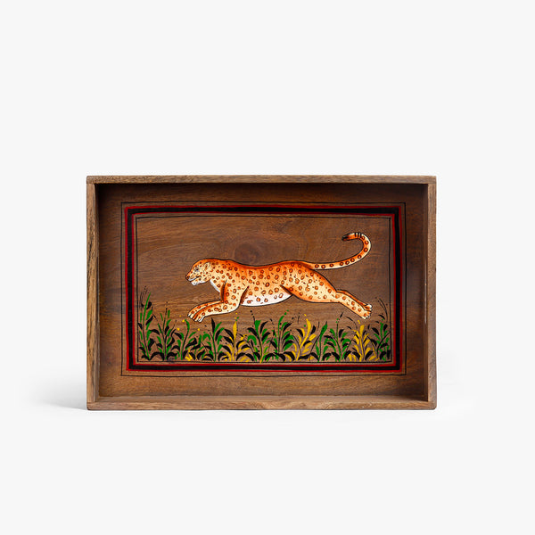 Leopard Print Serving Tray
