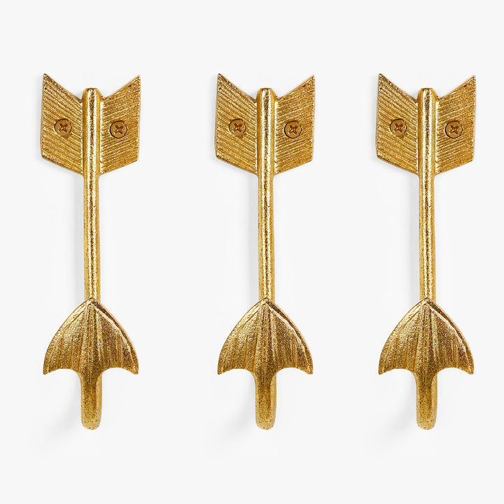 Metal Arrow Wall Hook Set