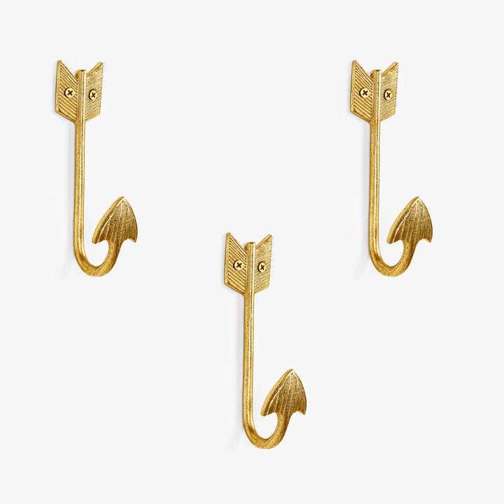 Metal Arrow Wall Hook Set