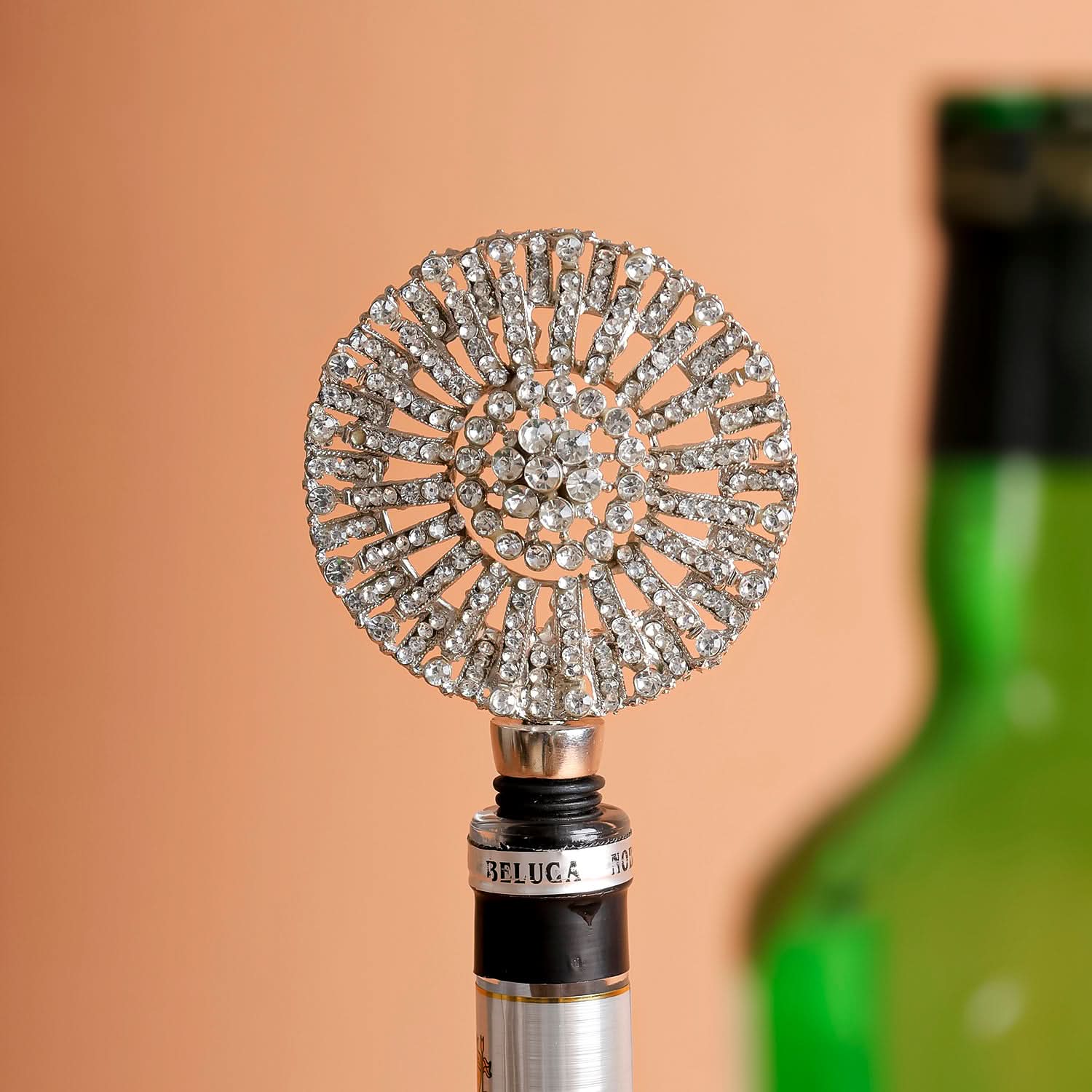 Silver Ornate Wine Stopper
