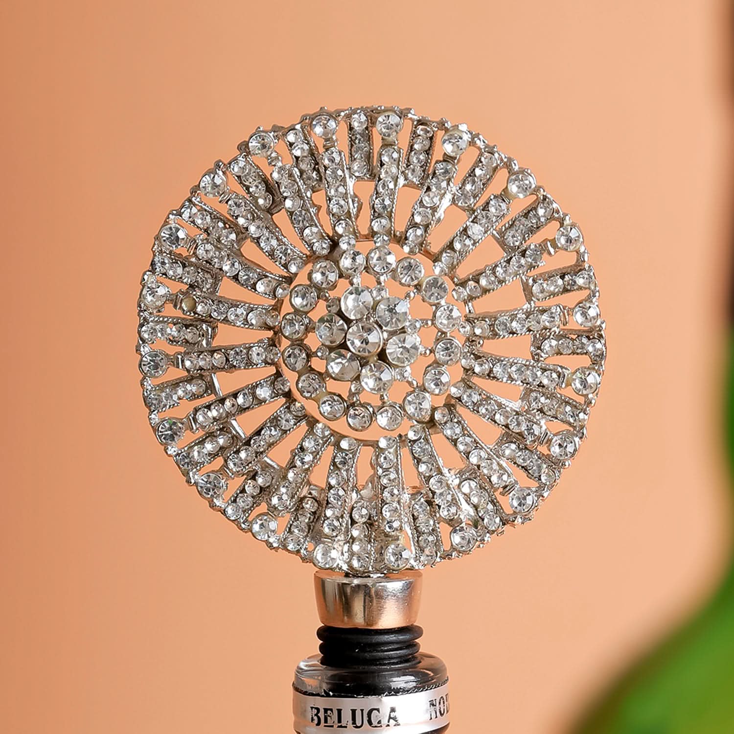 Silver Ornate Wine Stopper