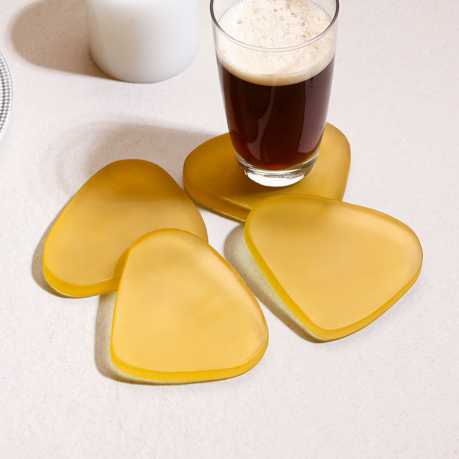 Sunshine Mango Triangle Coasters – Casa Decor