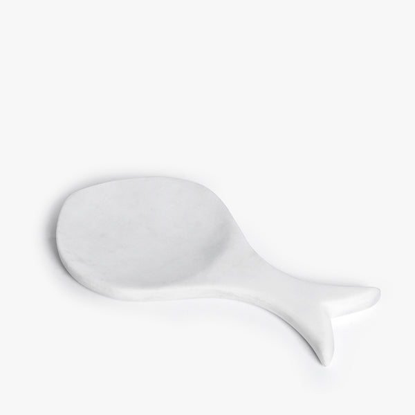 White Marble Fish Spoon Rest