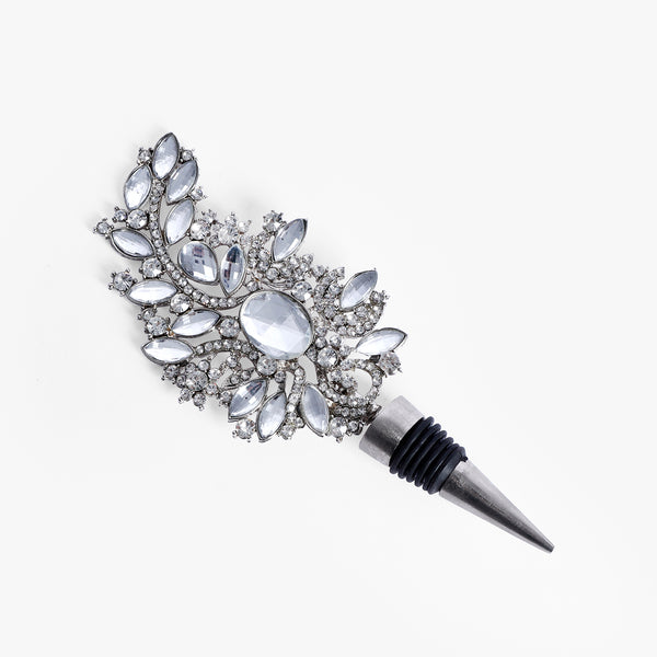 Silver Feather Wine Stopper