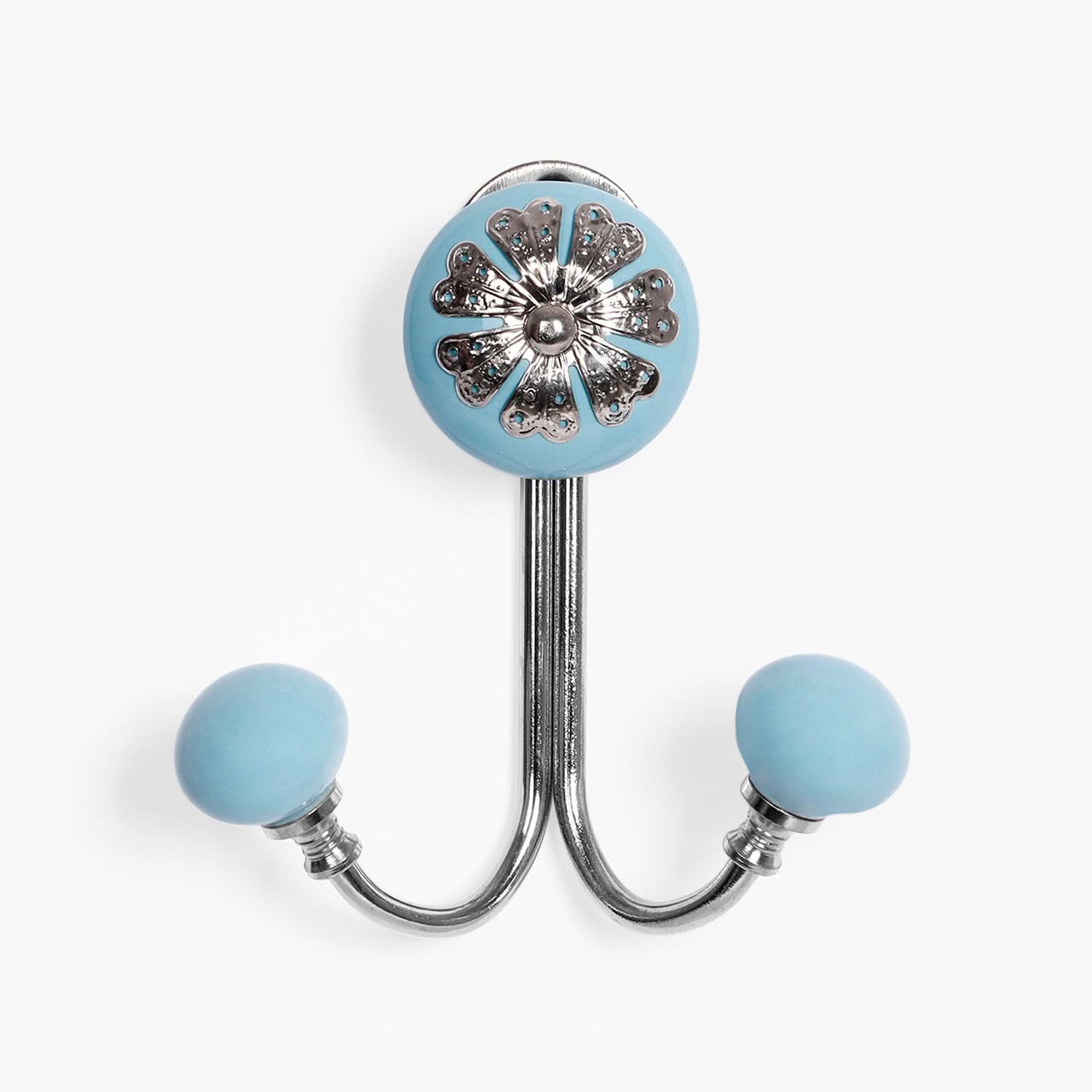 Pastel Blue Dual Filigree Hooks