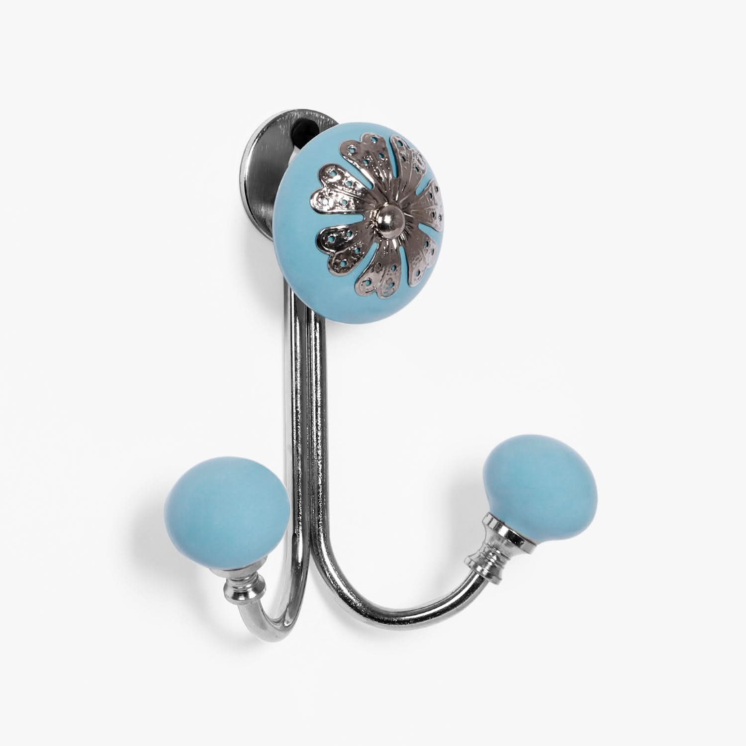 Pastel Blue Dual Filigree Hooks