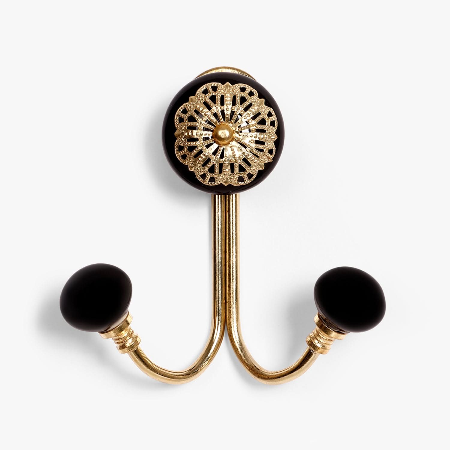 Black Beauty Dual Filigree Hooks