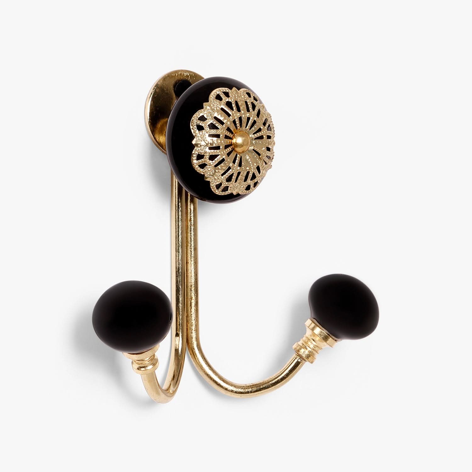 Black Beauty Dual Filigree Hooks