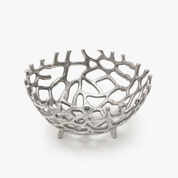 Silver Eternity Abstract Bowl