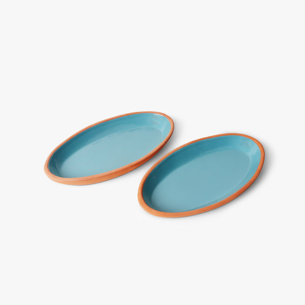 Terracotta Oval Plate Set