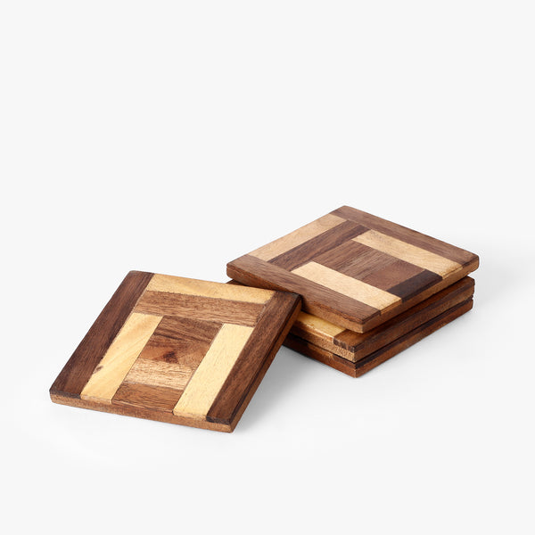 Vintage Rectangle Wooden Coasters