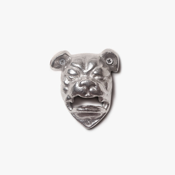 Silver Bulldog Metal Bottle Opener