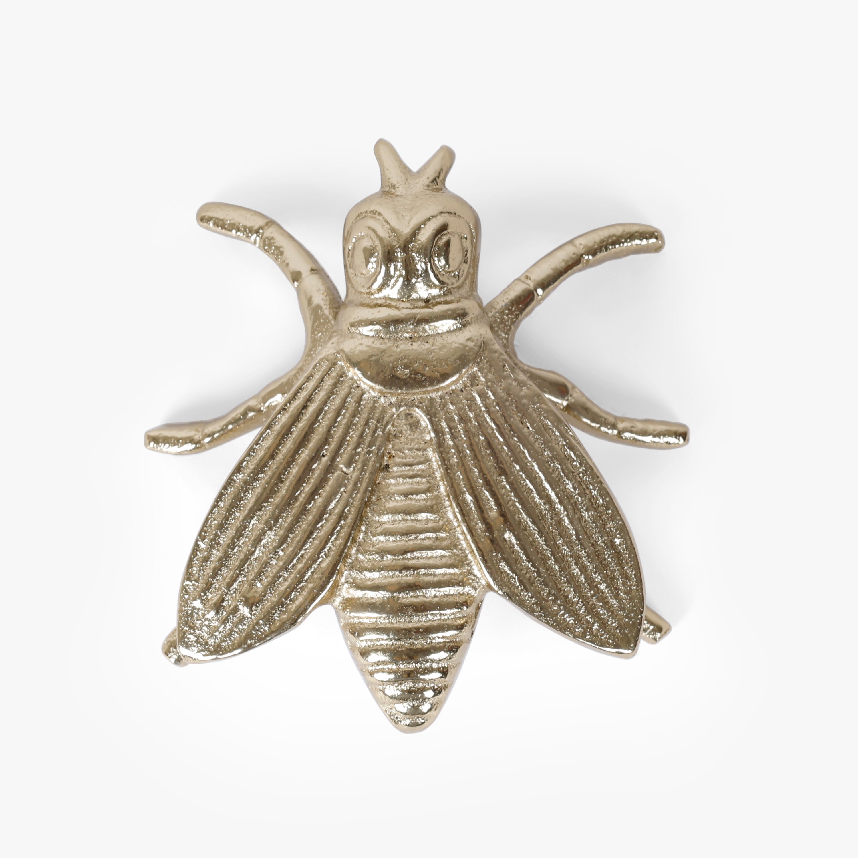 Gold Aluminium Grasshopper Figurine Showpiece for Tabletop