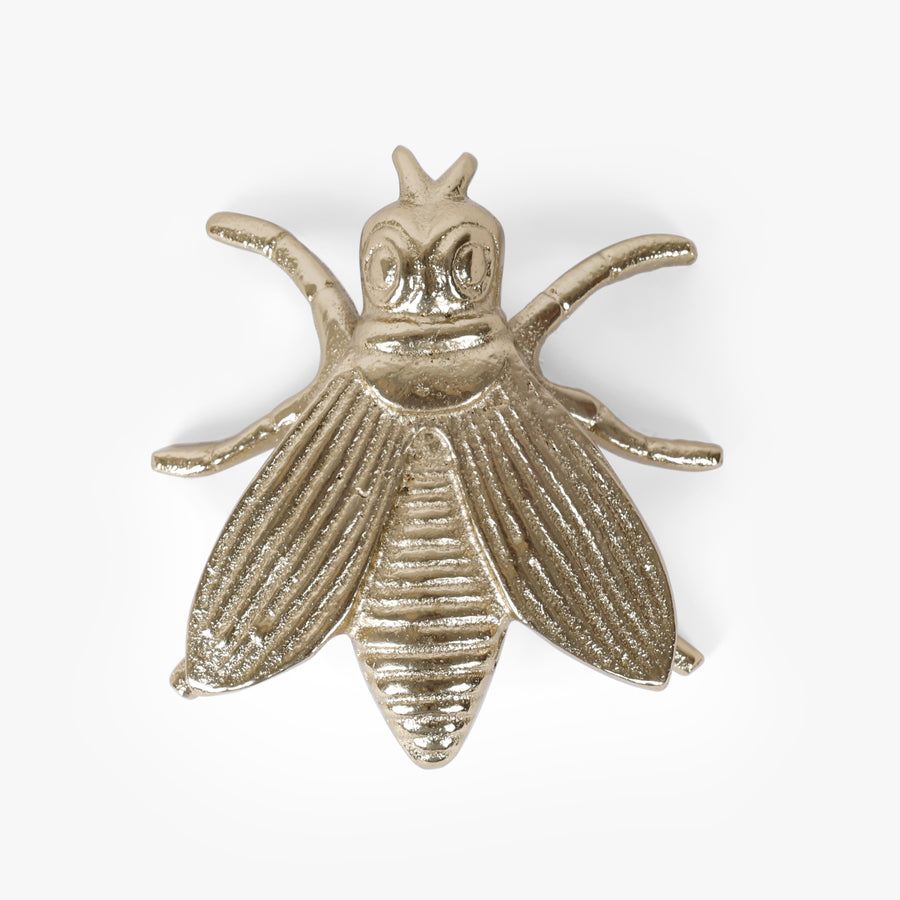 Gold Aluminium Grasshopper Figurine Showpiece for Tabletop