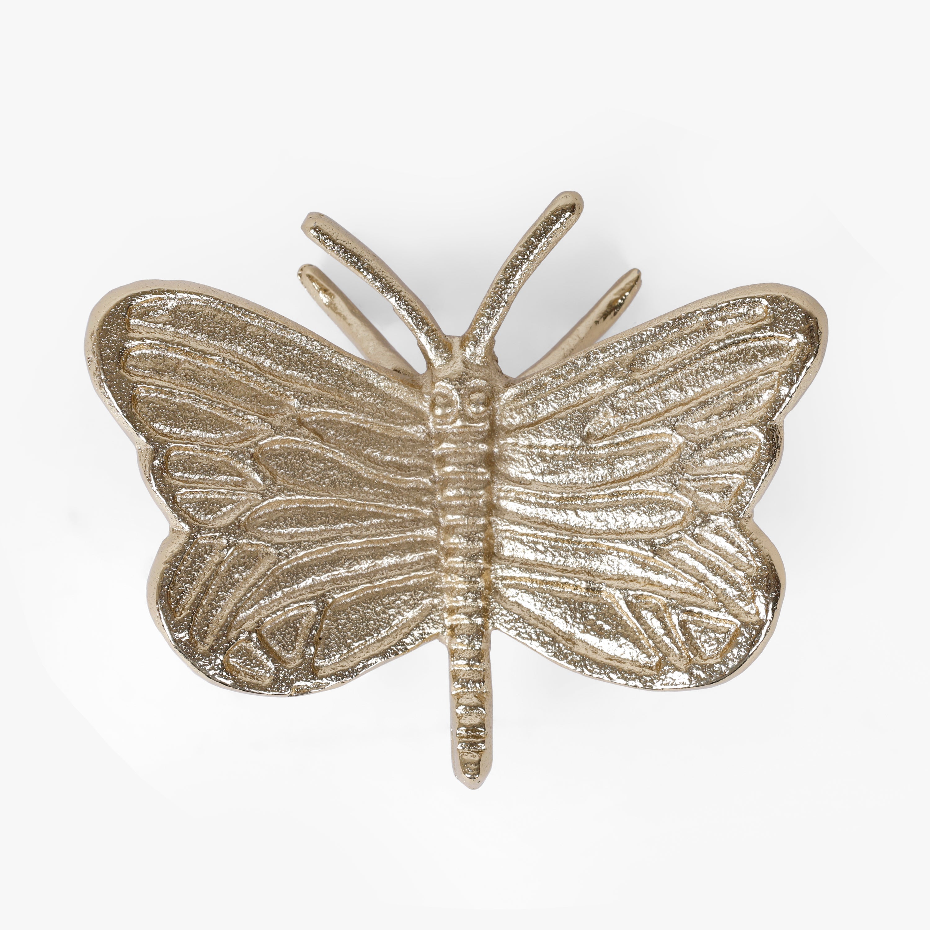 Gold Aluminium Butterfly Figurine Showpiece for Tabletop