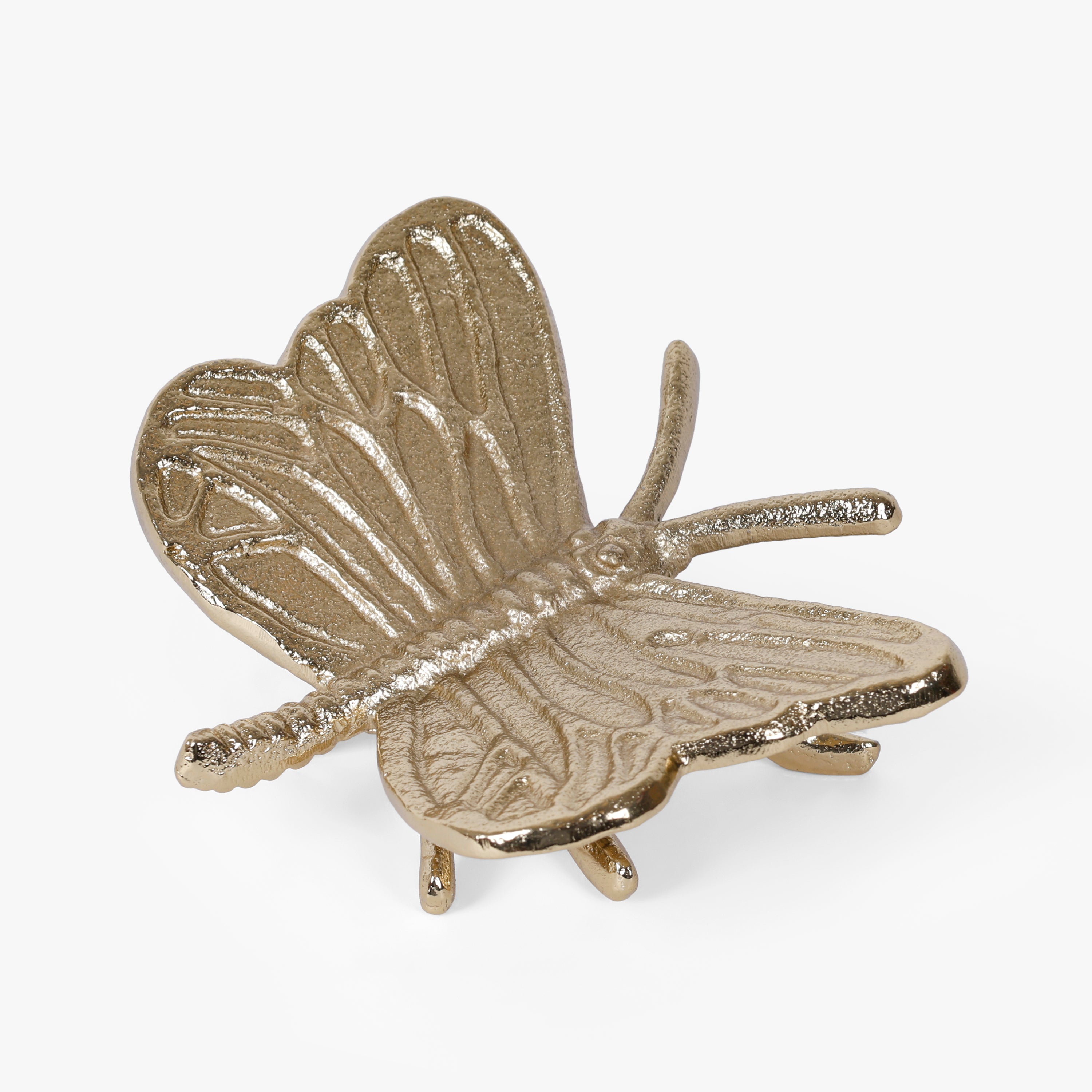 Gold Aluminium Butterfly Figurine Showpiece for Tabletop