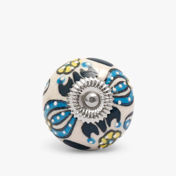 Abstract Bloom Ceramic Knobs
