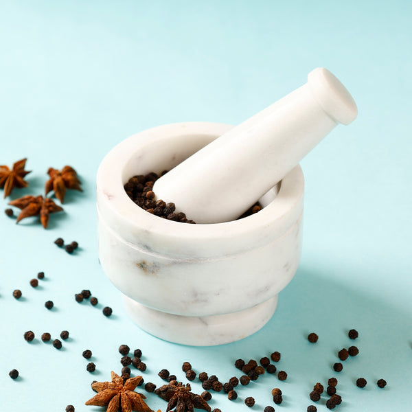 Marble Mirage Mortar & Pestle